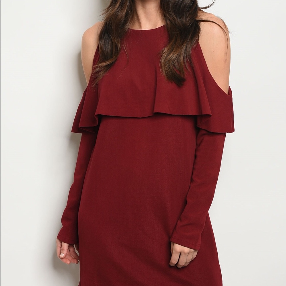 Wine Dress HOST PICK!!! @LAST ONE - Picture 2 of 3